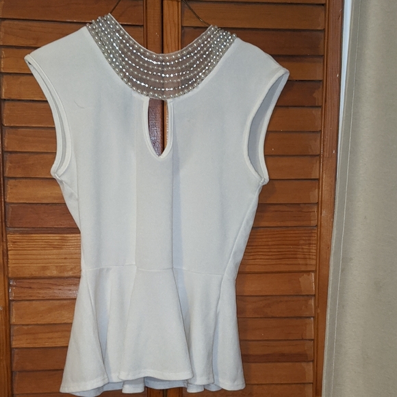 Madrag Tops - Pearl embellished blouse